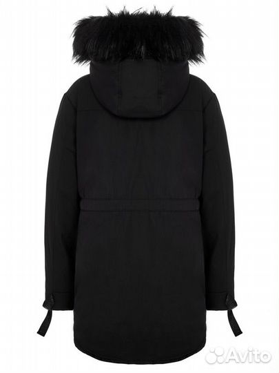 Парка зимняя borelli для девочки (чёрная)