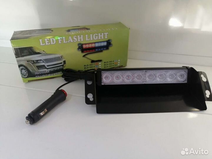 Стробоскоп сине-красный на лобовое стекло