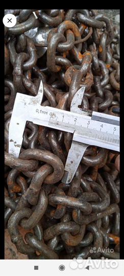Цепь металлическая, стальная из СССР