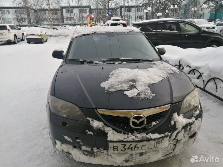 Mazda 3 2.0 МТ, 2008, битый, 250 000 км
