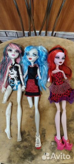 Лот кукол монстер хай на запчасти