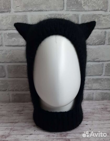 Шапка с ушками, котошапка, котошлем