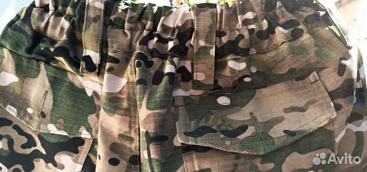 Тактические Боевые Брюки Рипстоп Мультикам 50-52