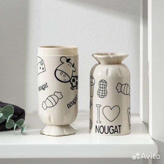 Футляр для зубной щётки и пасты «Конфета», 21,8 см