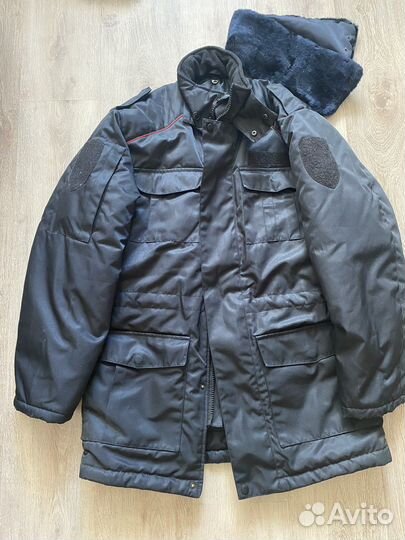 Полицейский зимний костюм. Бушлат и штаны