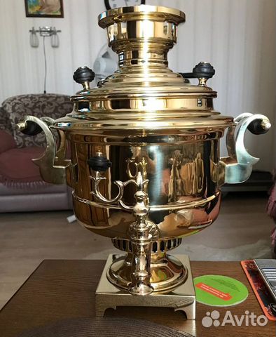 Самовар антикварный угольный Кастрюля 6.5 л