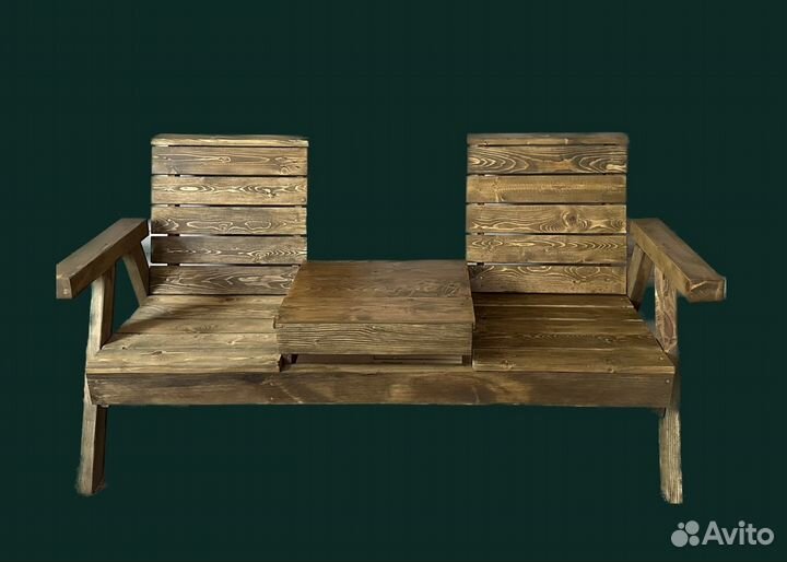 Скамейка уличная со столиком в дом дачу участок