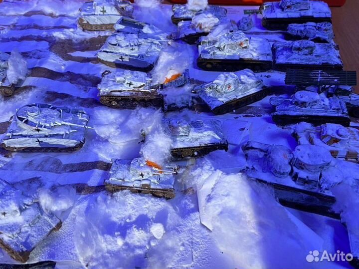 Диорама танкового сражения 1/100