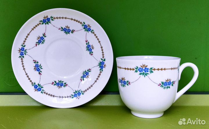 Кофейная пара лфз костяной фарфор