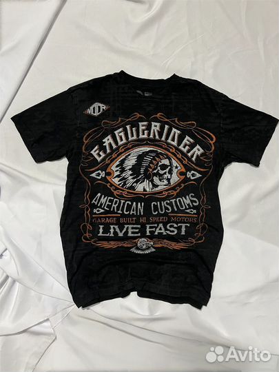 Affliction&Eagle Rider t-shirt biker rock revival