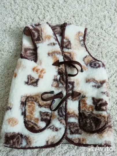 Жилет теплый из овечьей шерсти, р-р 34-36