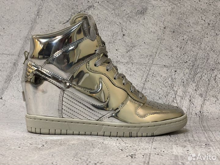 Nike wmns Dunk Sky Hi Liquid Silver