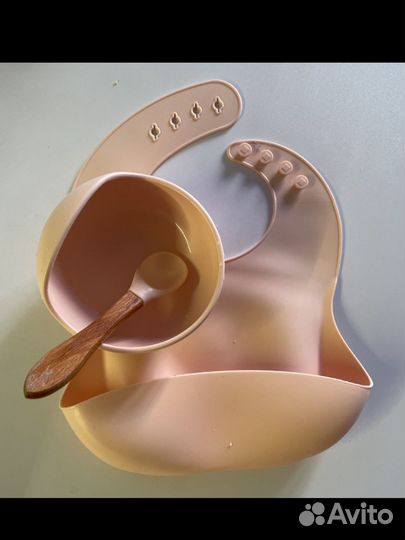 Детская силиконовая посуда для прикорма