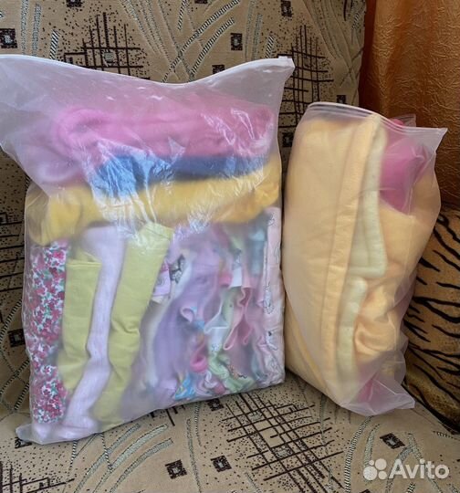 Одежда пакетом для девочки 62 68 (для двойни)