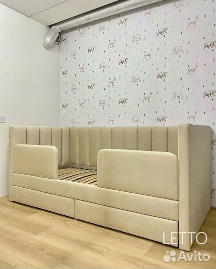 Детская кровать с мягкими бортиками на заказ