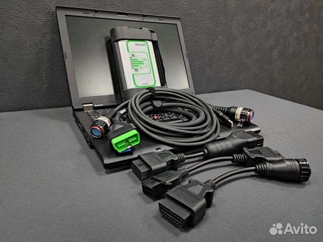 Автосканер Volvo vocom + ноутбук с по