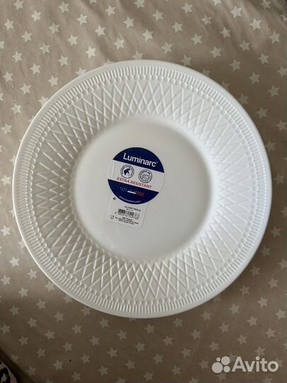 Набор тарелок luminarc 28 см 6 шт новые