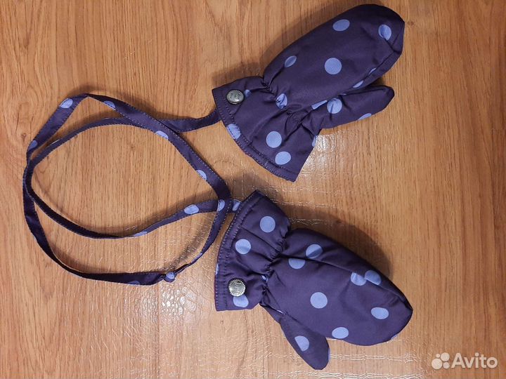 Варежки зимние детские на 1 год