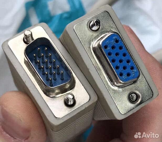 Кабель vga m - vga f