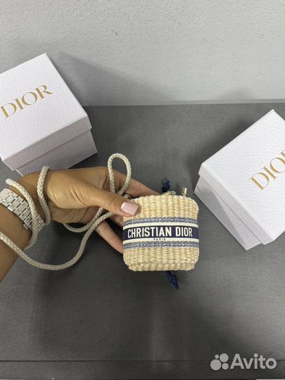 Dior сумочка оригинал плетенная