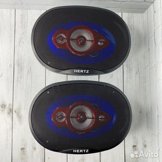 Динамики Hertz 1200W, овалы блины 6x9