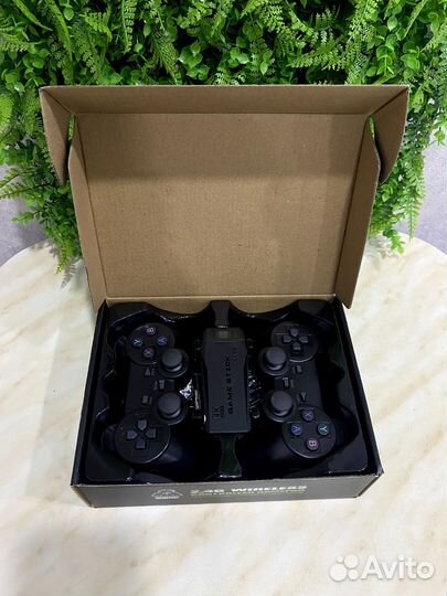 Игровая приставка ретро game stick wireless lite