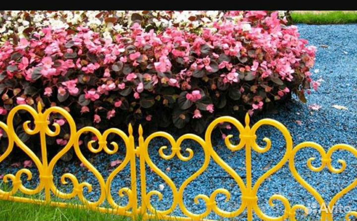 Забор для клумб 3 м три набора