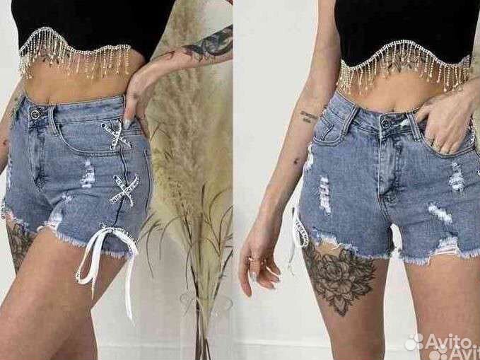 Джинсовые шорты новые 28