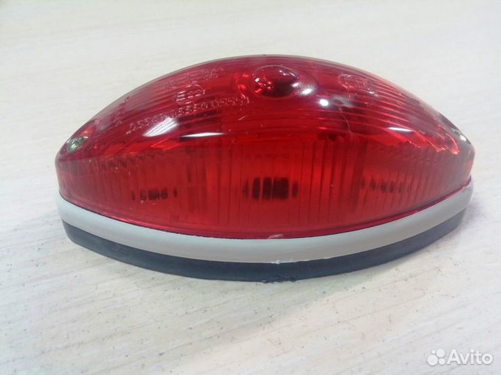 Фонарь габаритный прицепа гф2К красный, с лампой