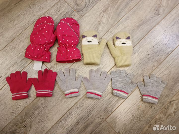 Варежки перчатки детские