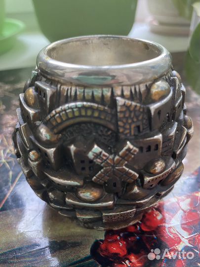 Подсвечник H.Karshi серебро 925 Иерусалим Редкость