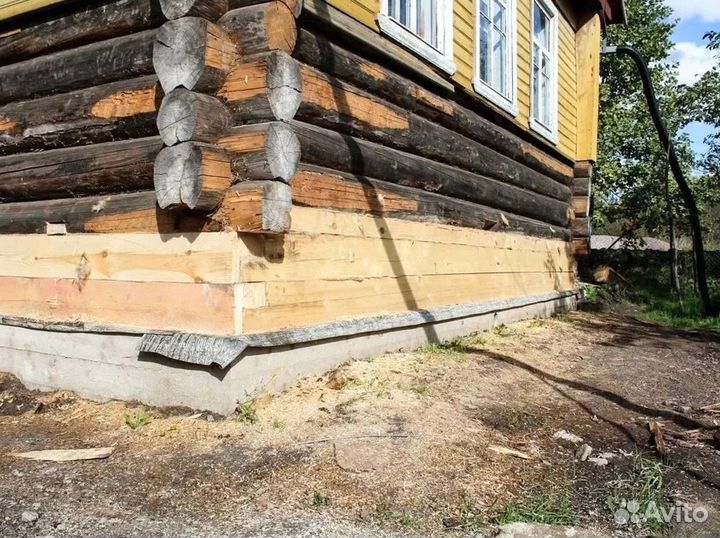 Замена венцов / Подъем домов с гарантией