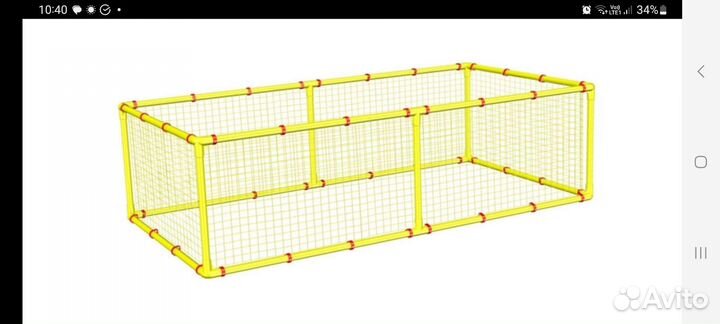 Большой детский разборный манеж leco