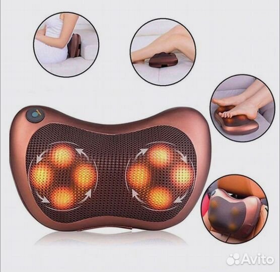 Массажная подушка с ик-подогревом новая