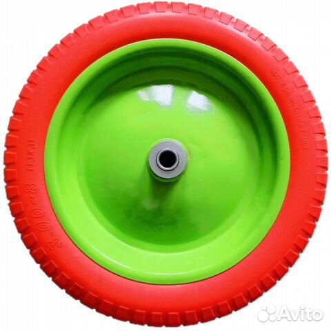 Колесо полиуретановое 3.00-8, длина оси 90 мм