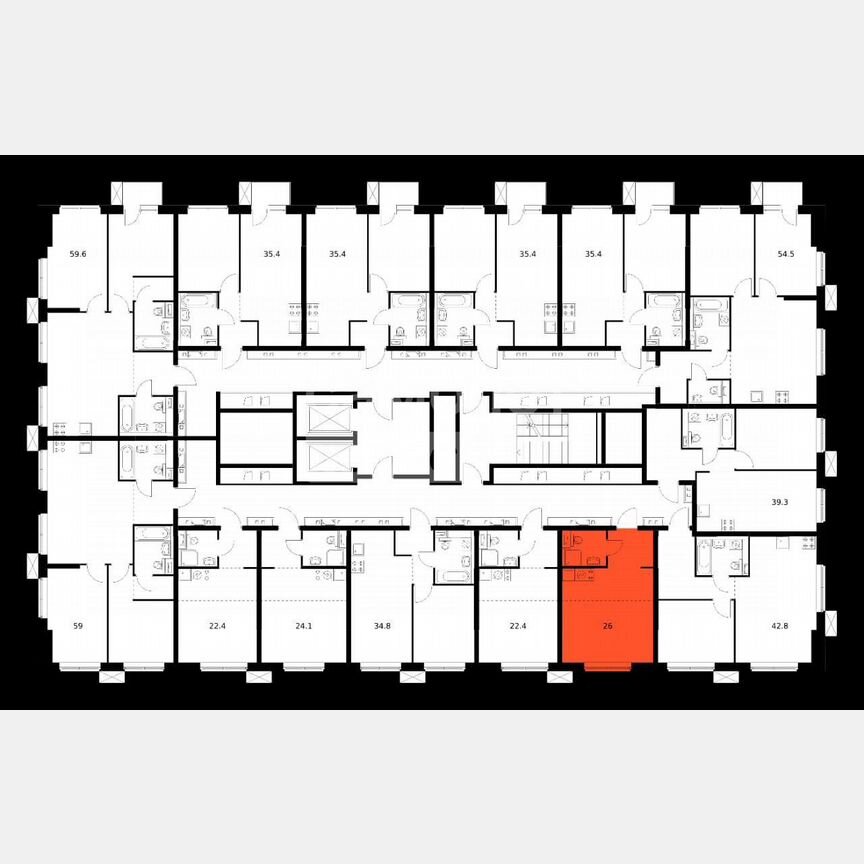 Квартира-студия, 26 м², 7/12 эт.