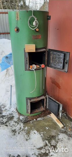 Твердотопливный котел длительного горения, б/у