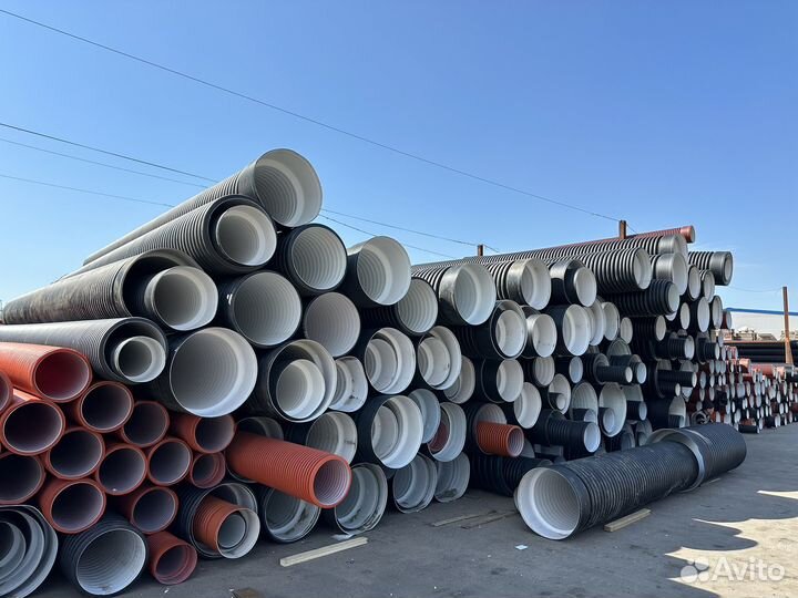 Труба гофрированная в канаву 400