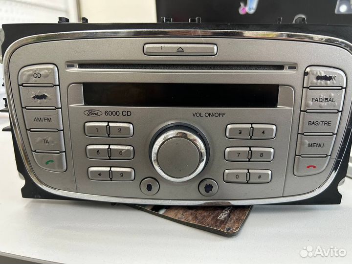 Магнитола 6000 CD для ford focus 2/c-max/fusion