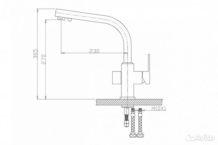 Смеситель ZR 311 YF-white clean water