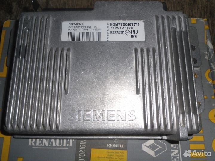 Эбу siemens s113717120b renault/москвич 2.0