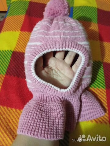 Шапка шлем для девочки