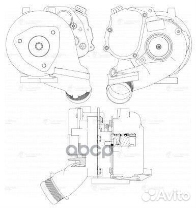 Турбокомпрессор для а/м VW Touareg (04) /Audi Q