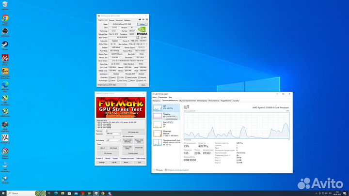 Игровой компьютер R5 3500/Gtx1660/16gb/Ssd480