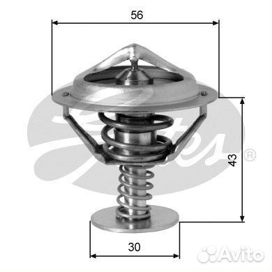 TH05382G1 термостат Mitsubishi Lancer 95/Outl