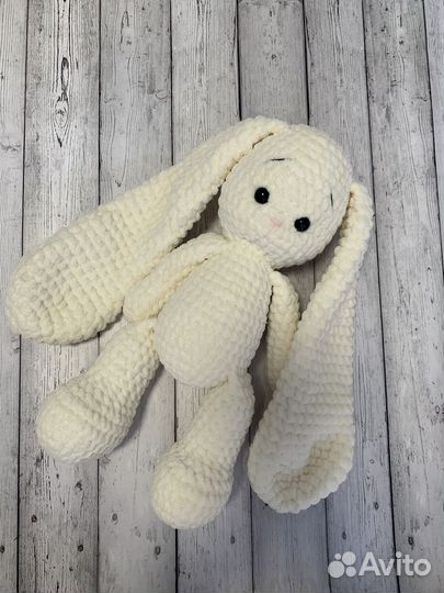 Зайчик вязаный, зайка