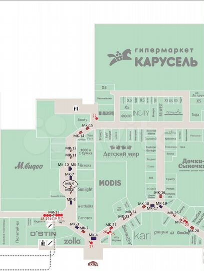 ТЦ «Альтаир», торговая площадь, 5 м²