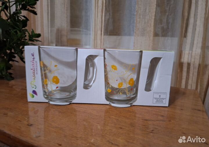 Бокалы новые 2шт. в упаковке