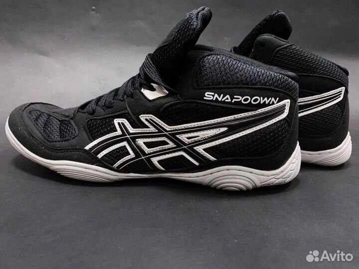 Борцовки Asics Snapdown черно-серые