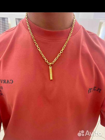 Guess цепь с кулоном мужская